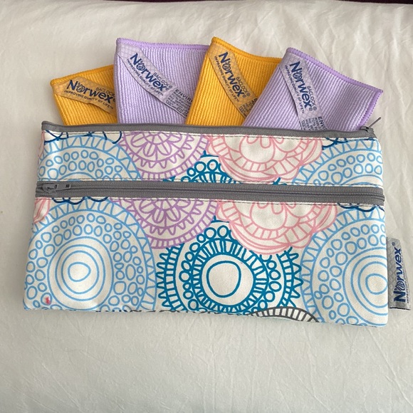 Norwex Other Limited Edition 2pocket Travel Bag Set Wave Pattern